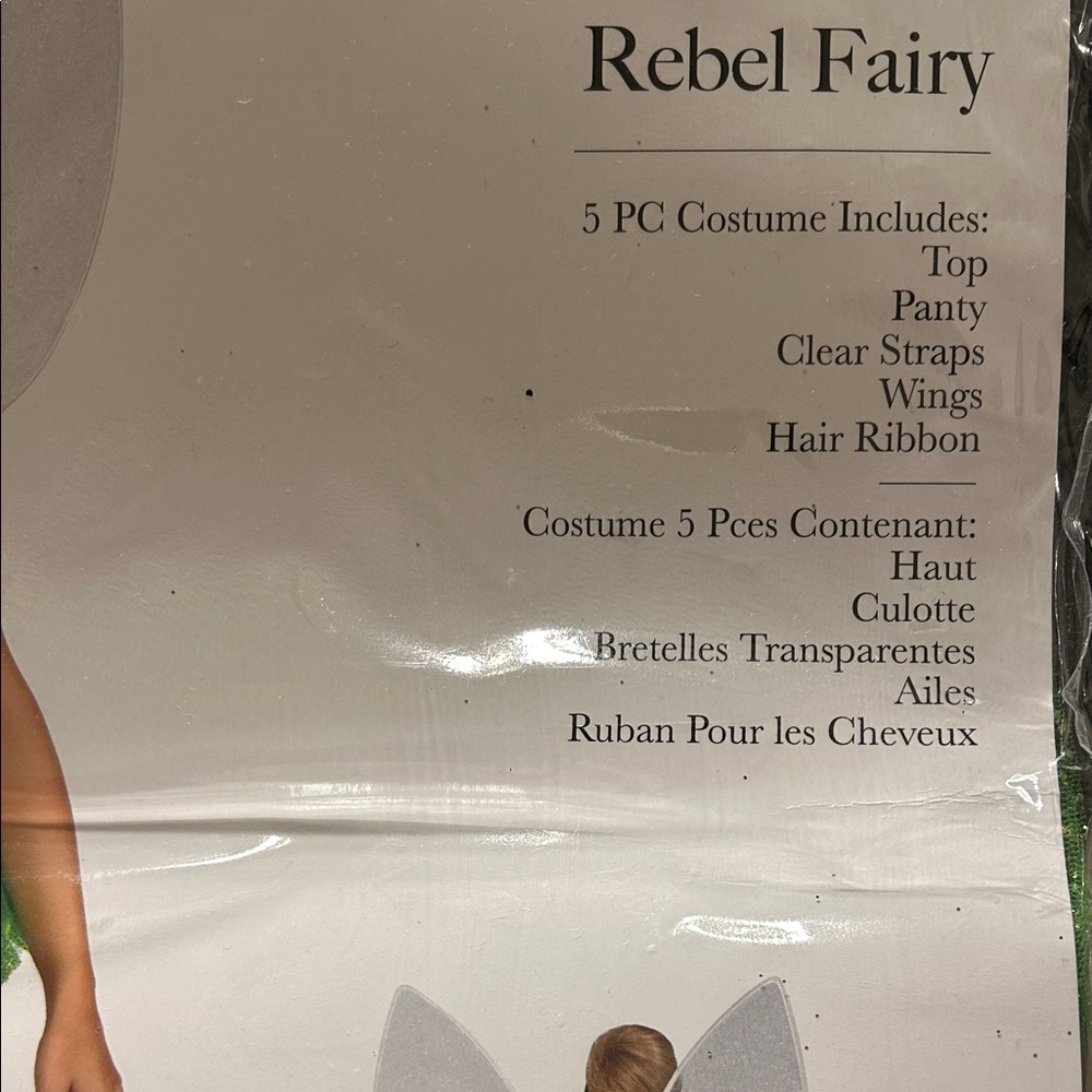 Leg Avenue Shimmering Green  Rebel Fairy Costume size S/P NEW 5piece - Picture 9 of 10